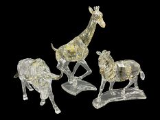 Swarovski Crsytal Society coloured animals