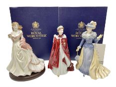 Three Royal Worcester figures