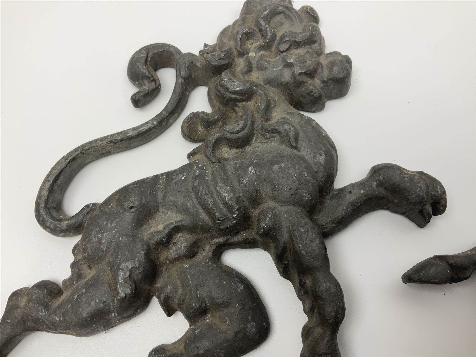 Pair of Victorian cast iron fire dogs - Image 6 of 10