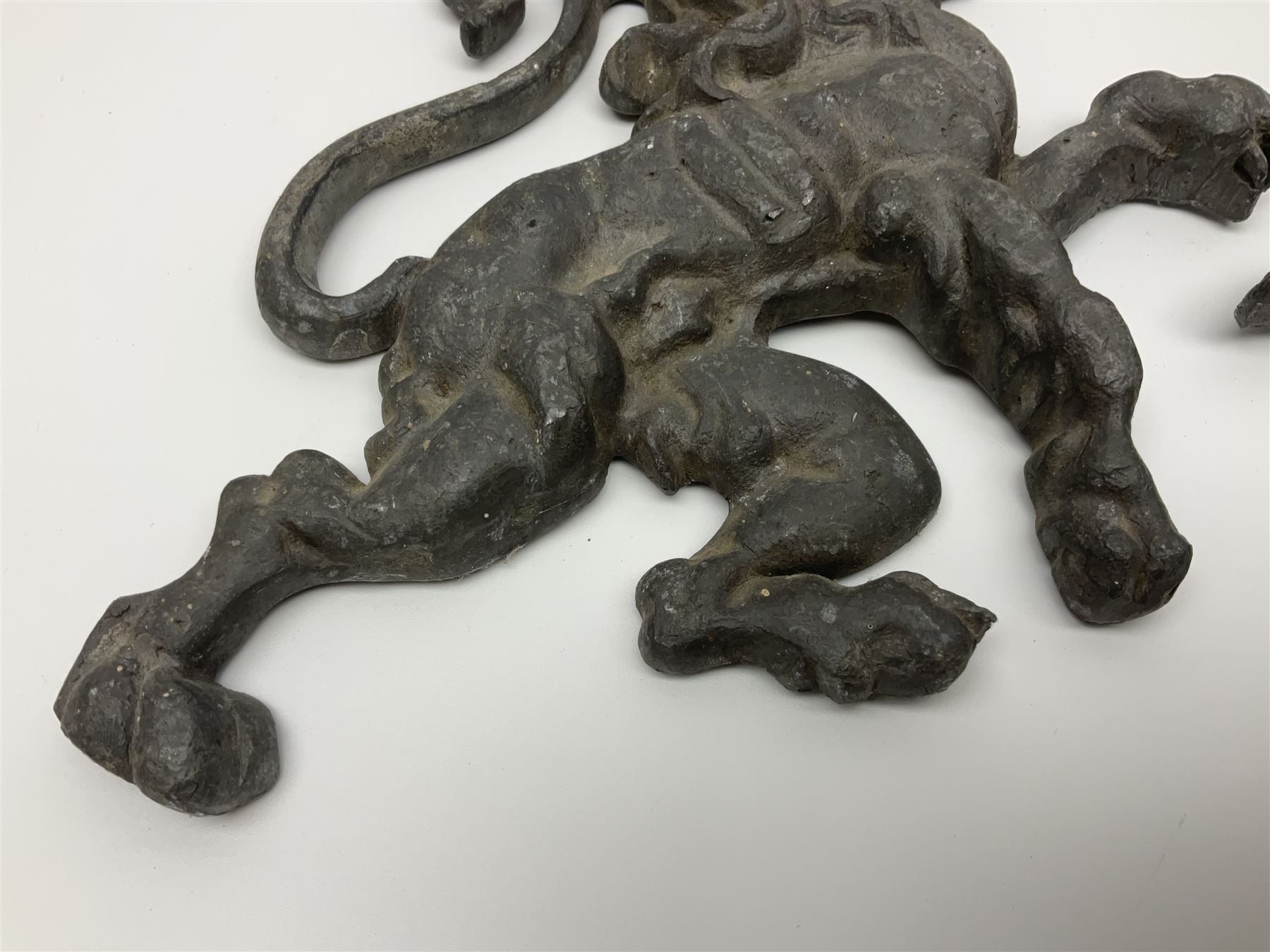 Pair of Victorian cast iron fire dogs - Image 8 of 10