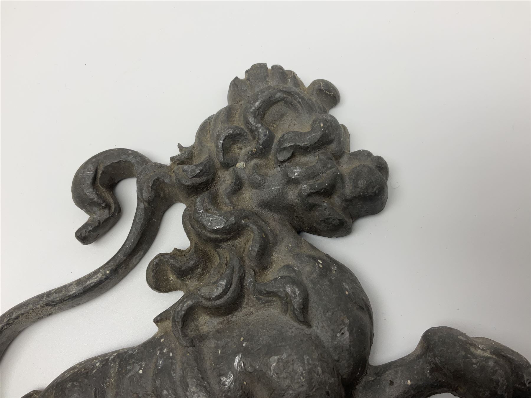 Pair of Victorian cast iron fire dogs - Image 7 of 10