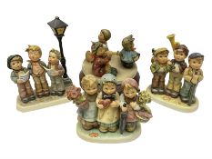 Three Hummel figure groups by Goebel