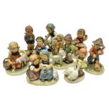 Nine Hummel figures by Goebel