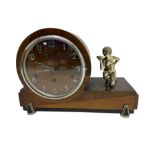 English - Art Deco three train 8-day mantle clock