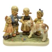 Large Hummel figure group by Goebel