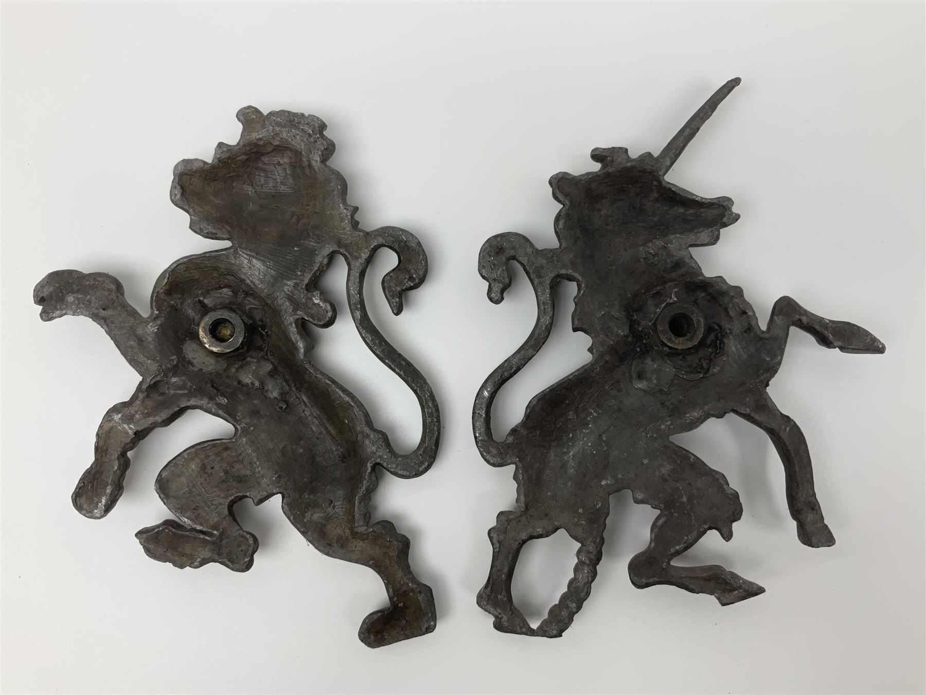 Pair of Victorian cast iron fire dogs - Image 10 of 10
