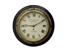 English - 8-day fusee wall clock