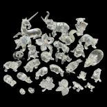 Twenty nine Swarovski Crystal animals