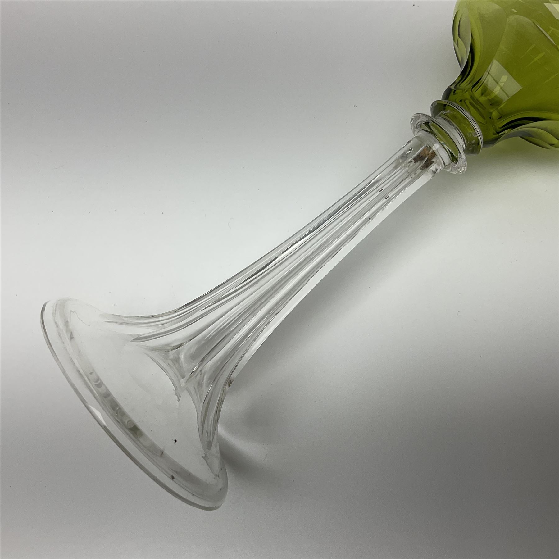 19th Century Bohemian amethyst glass lidded goblet - Image 4 of 25