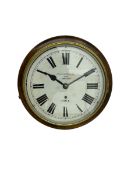 English - 8-day timepiece wall clock with a 12" painted dial