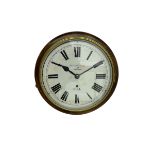 English - 8-day timepiece wall clock with a 12" painted dial