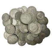 Approximately 440 grams of Great British pre-1947 silver coins
