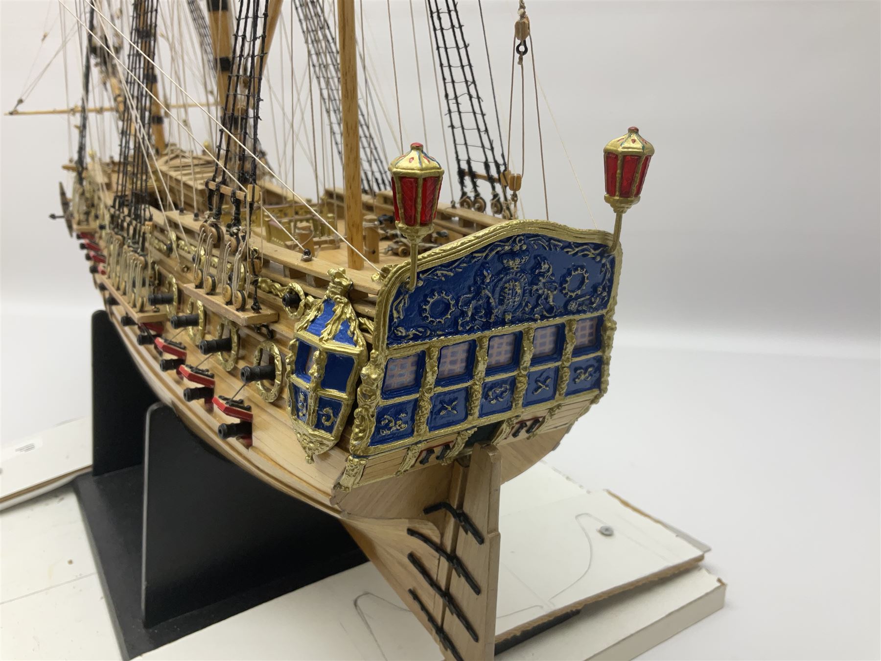 Wooden kit built model of HMS Neptune - Image 9 of 17