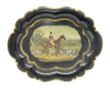 Victorian Jennens and Bettridge papier mache tray