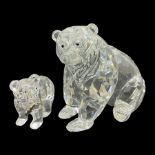 Swarovski Crystal grizzly bear family group