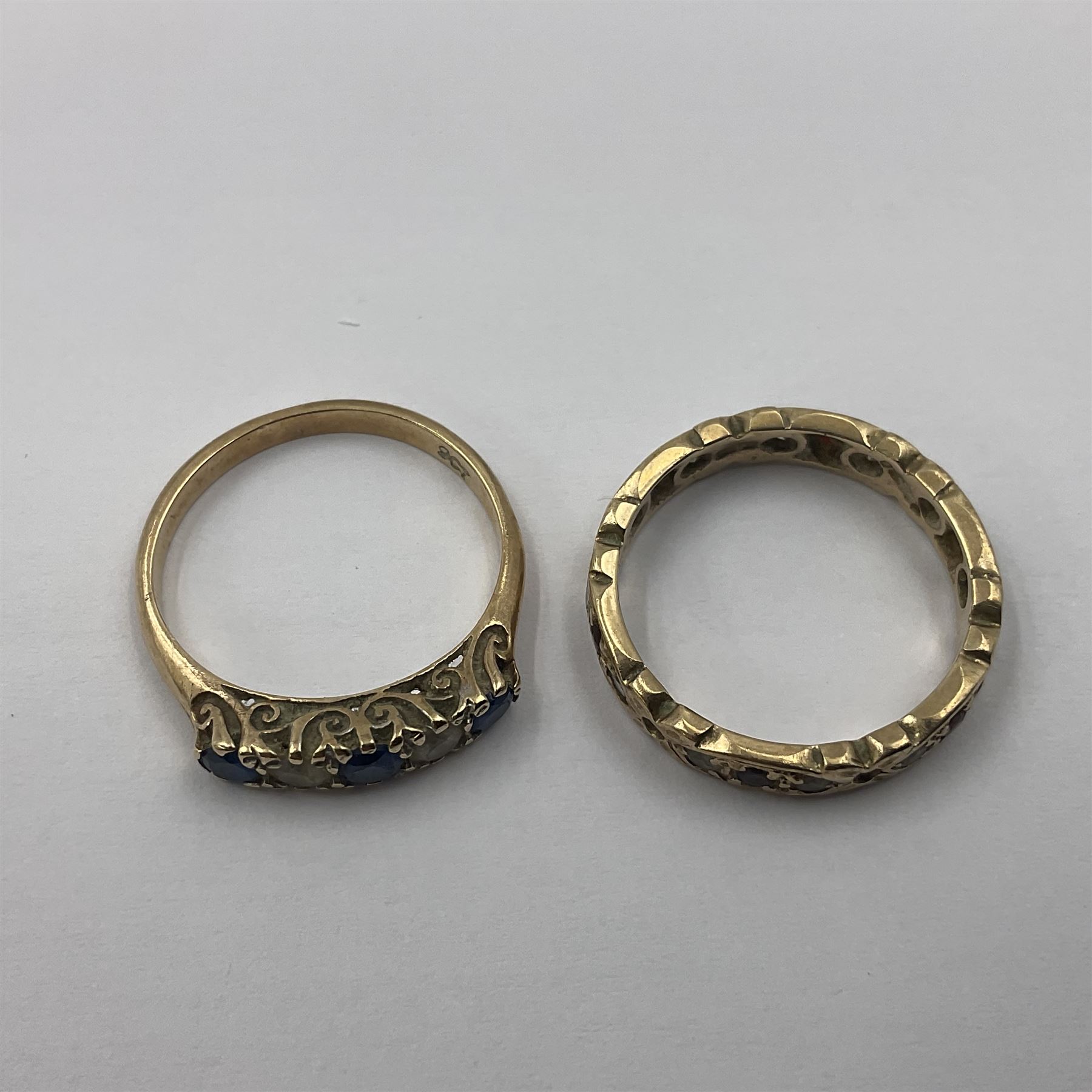 9ct gold eternity ring - Image 3 of 8