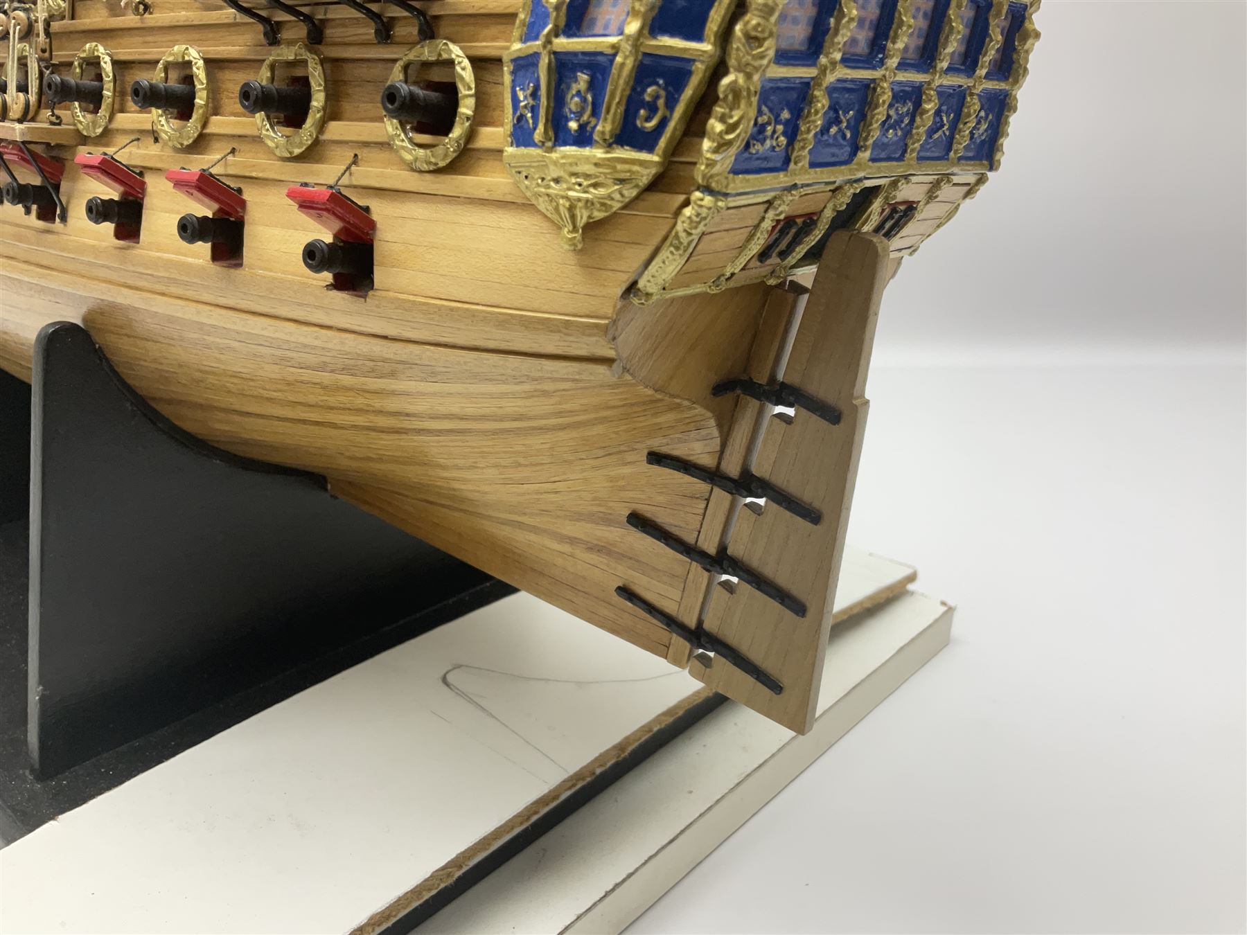 Wooden kit built model of HMS Neptune - Image 10 of 17