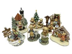 Eight Christmas Hummel figures by Goebel