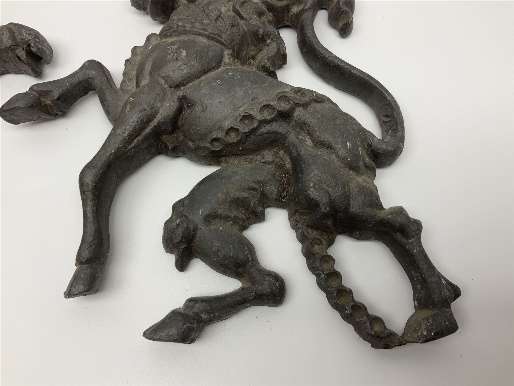 Pair of Victorian cast iron fire dogs - Image 4 of 10