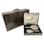 Finnigans of Manchester & Liverpool crocodile skin suitcase