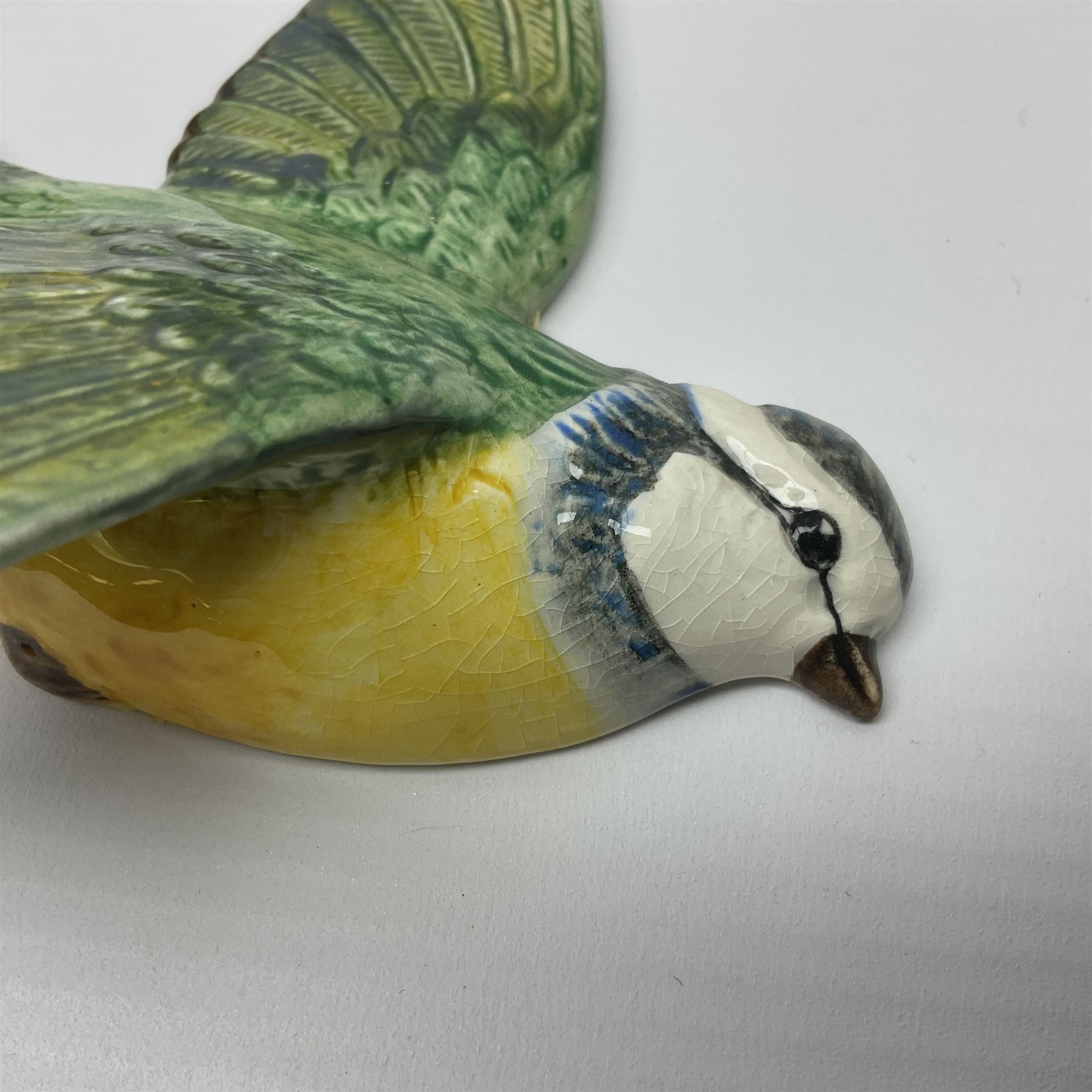 Beswick three flying blue tit wall plaques - Image 2 of 11