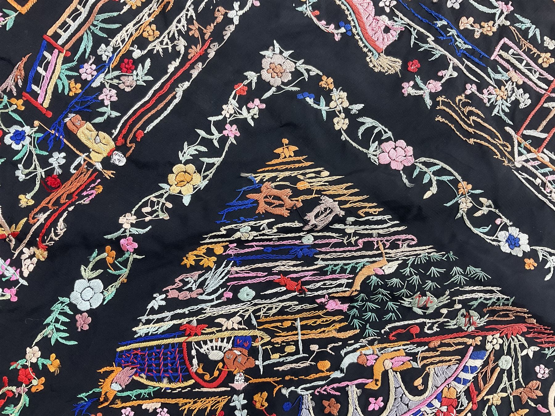 Chinese silk shawl - Image 14 of 14