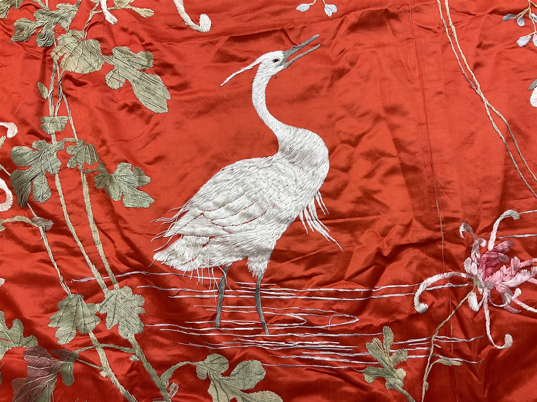 Chinese silk throw - Image 4 of 10