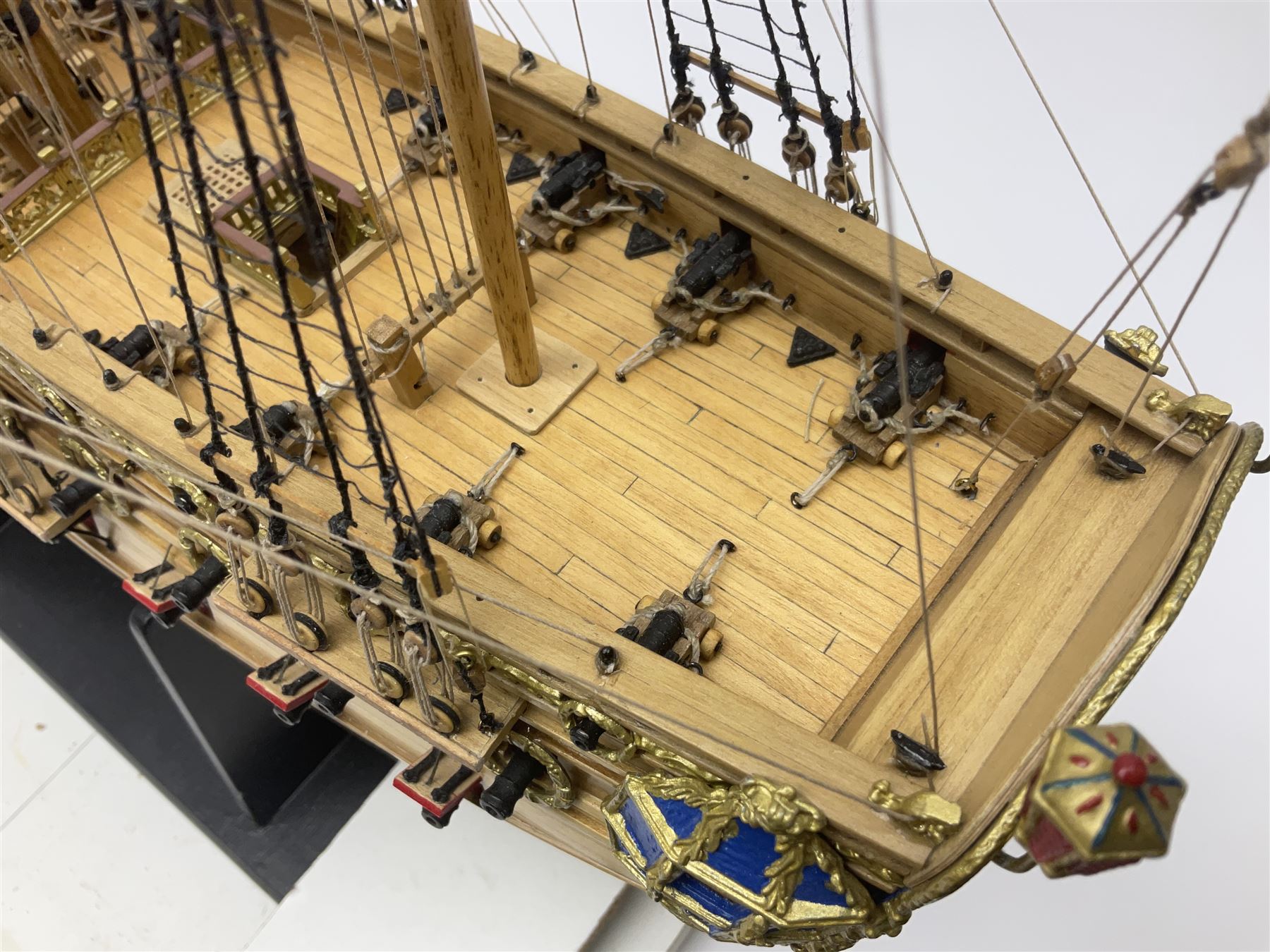 Wooden kit built model of HMS Neptune - Image 11 of 17
