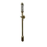 20th century - Cylindrical brass marine gimbal mounted ships barometer