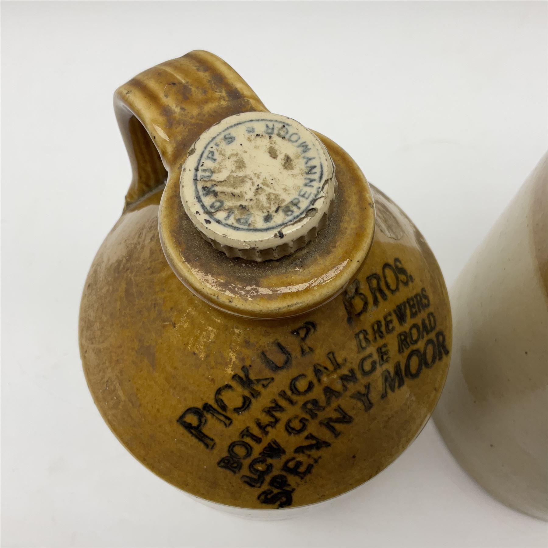 Early 20th century stoneware advertising flagon - Image 7 of 9