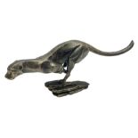 Bronzed cast iron running cheetah