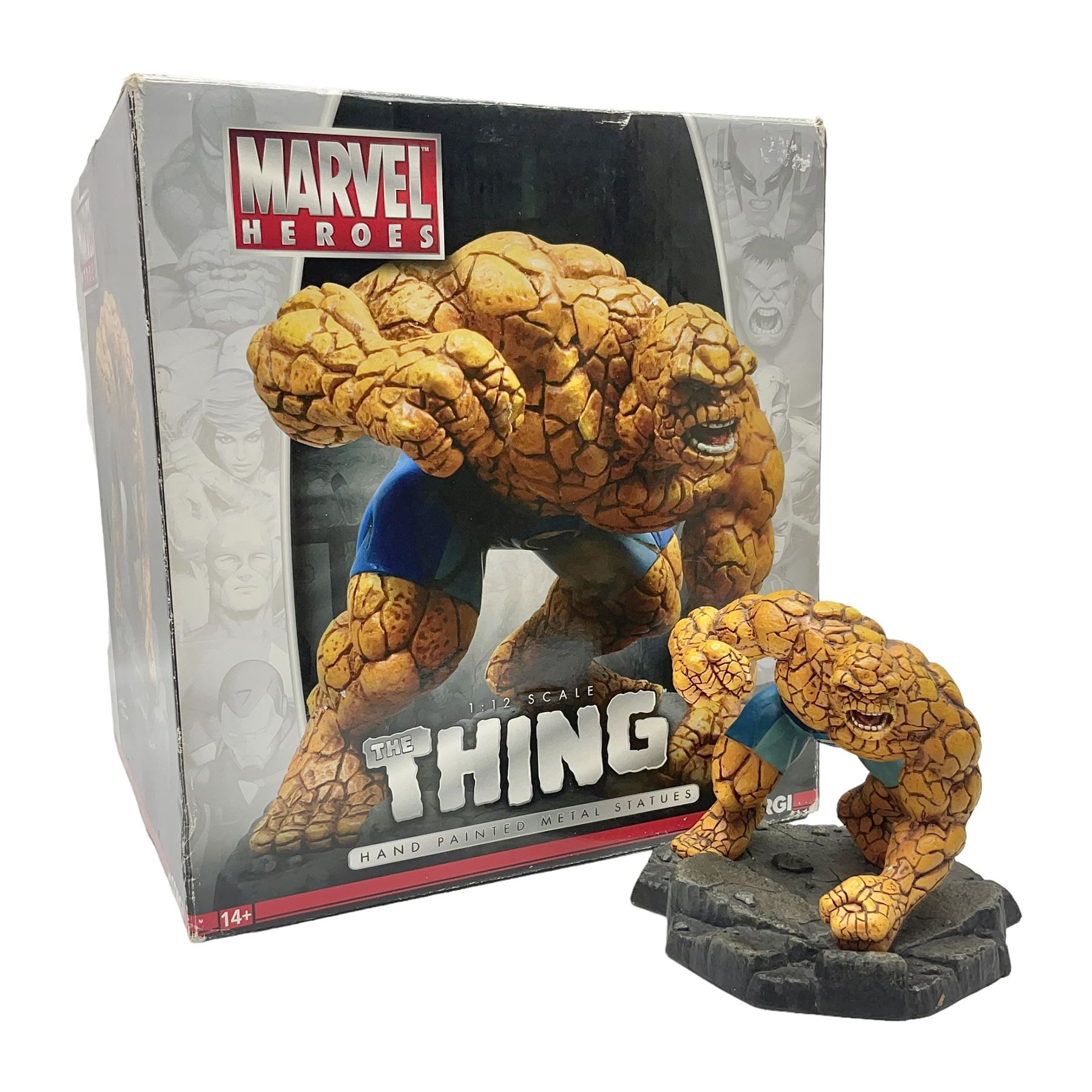 Corgi Marvel Heroes Fantastic Fours' 'The Thing' hand painted limited edition 537/2500 metal statue