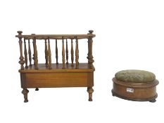 19th century walnut child's commode stool