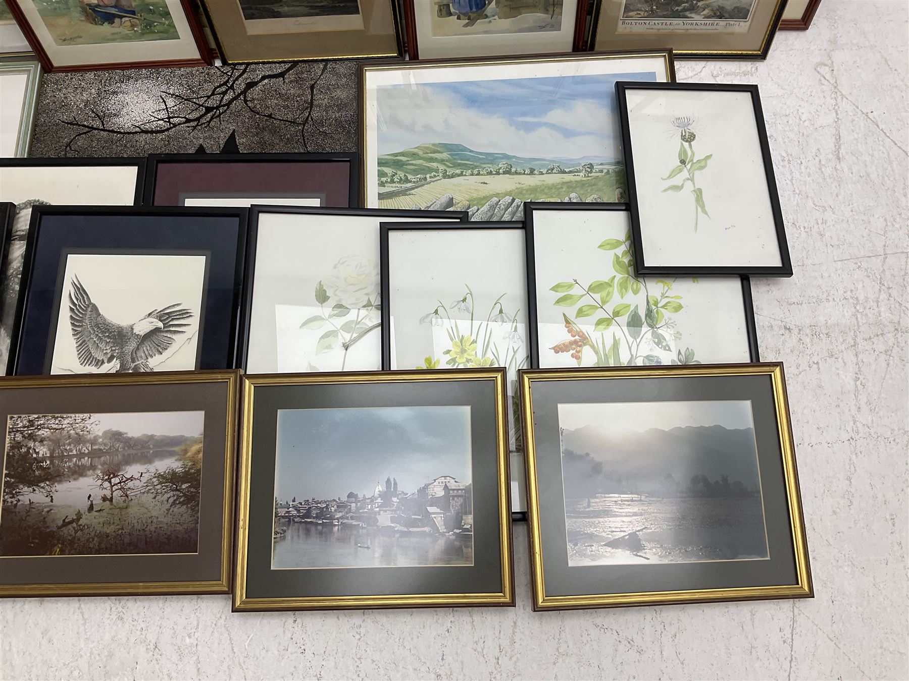 Quantity of framed prints to include watercolours - Image 2 of 6