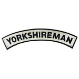 Arched cast iron Yorkshireman sign