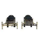 Pair 19th century design electric fires