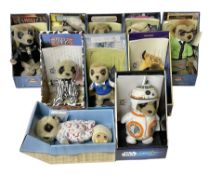 Ten Meercat toys including Sergi