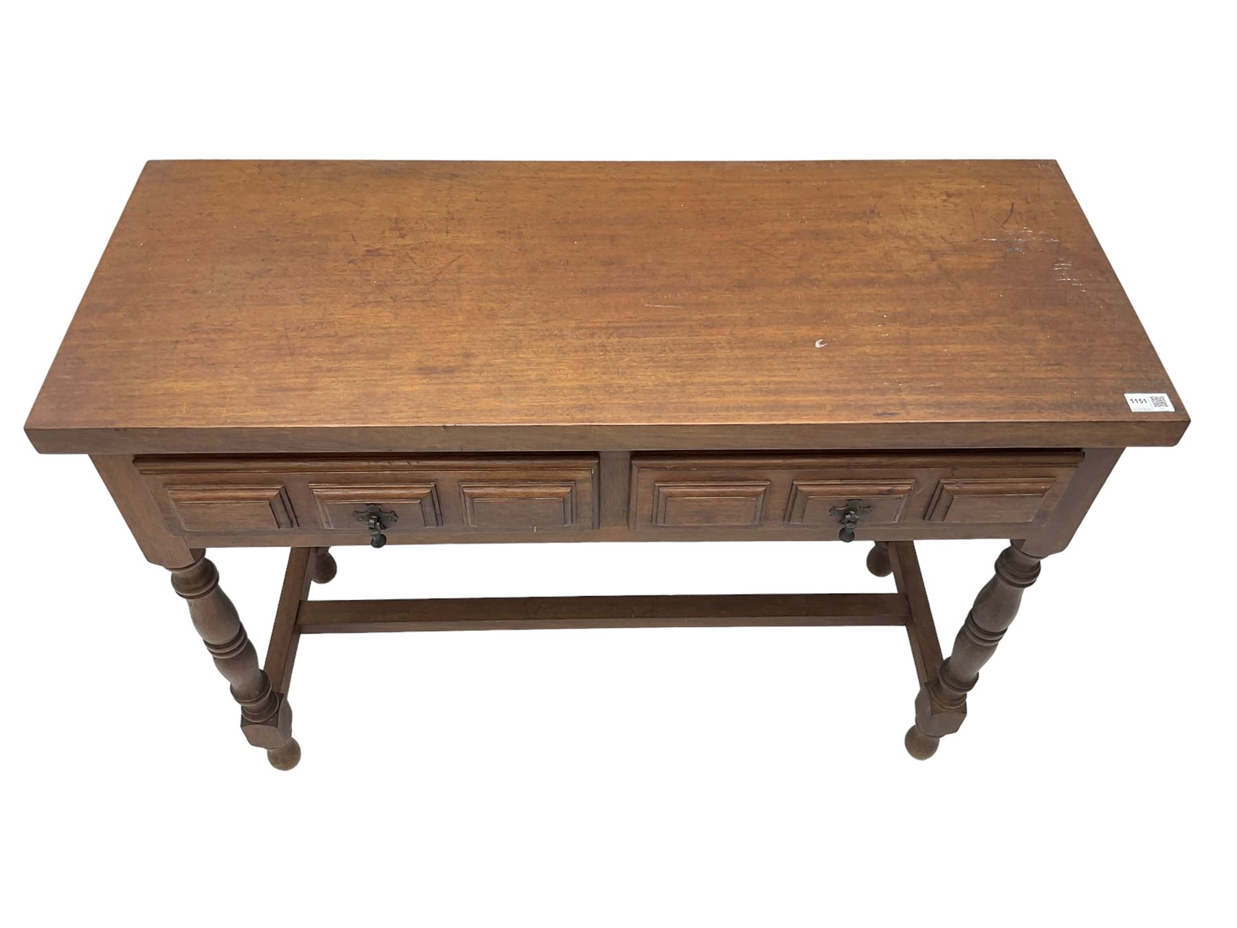 Spanish oak side table - Image 2 of 6