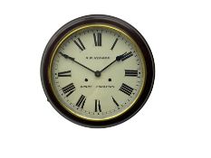 12� Wall clock A W NEWMAN BARRY CADOXTON inscribed on the dial. Quartz battery movement