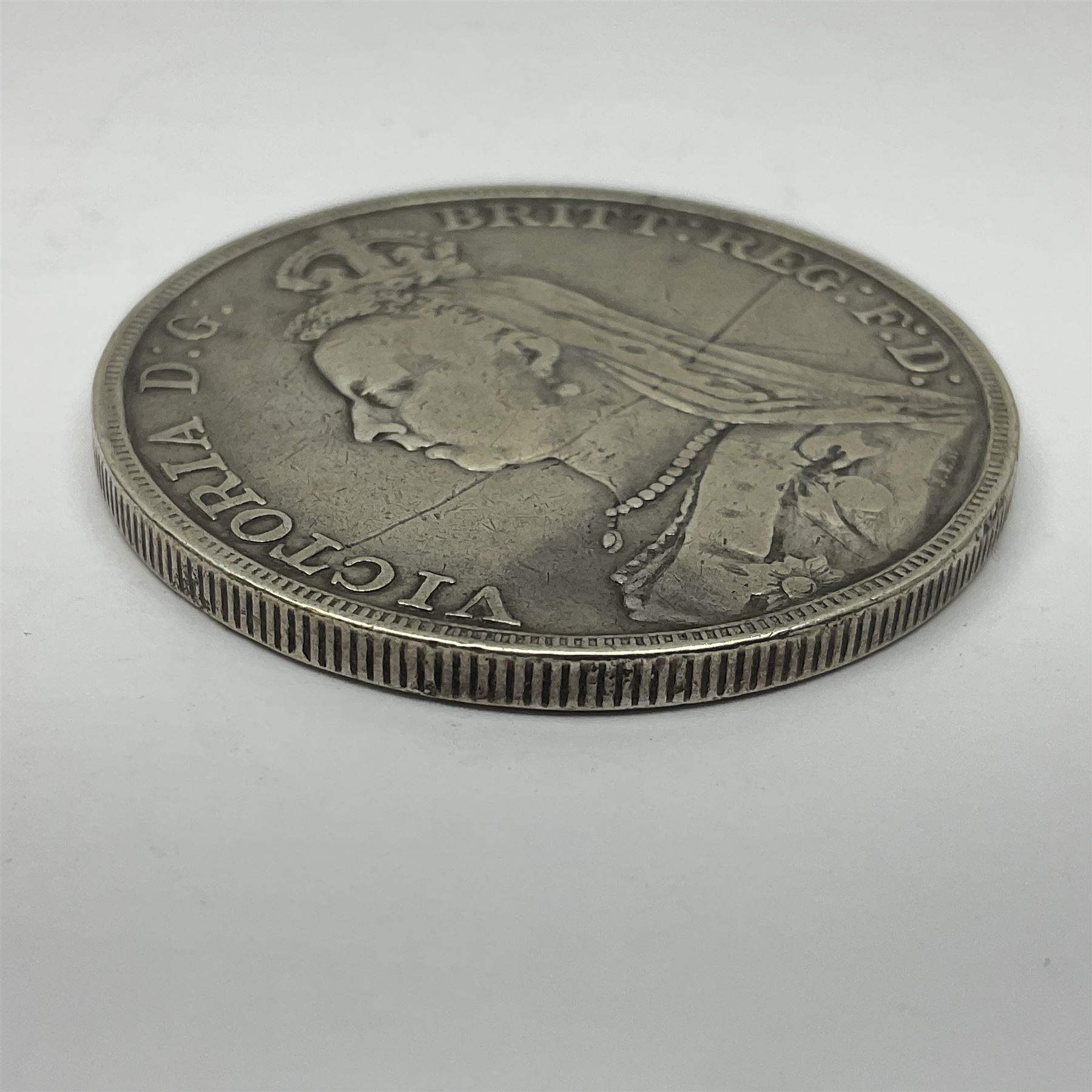 Queen Victoria 1891 crown coin - Image 3 of 4