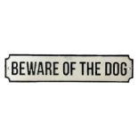 Cast Iron 'Beware of the Dog' sign