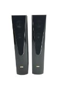 Pair Lake Audio 120W floorstanding speakers in black finish