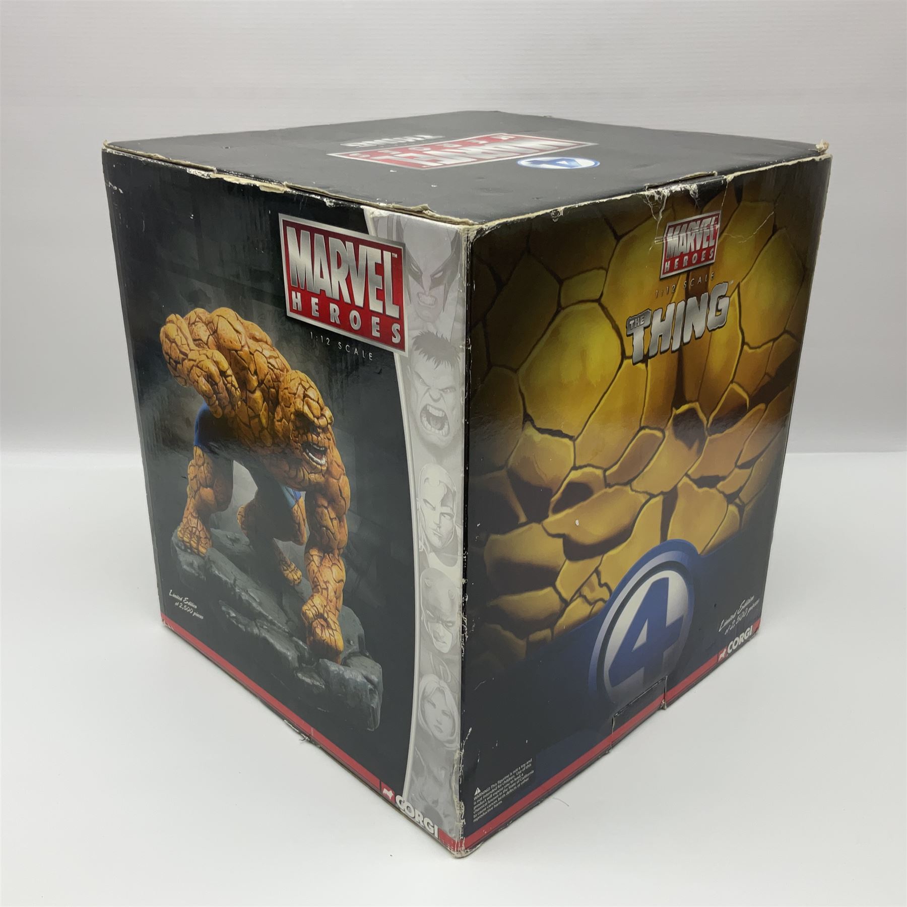 Corgi Marvel Heroes Fantastic Fours' 'The Thing' hand painted limited edition 537/2500 metal statue - Image 10 of 10