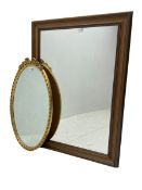 Victorian design gilt framed oval mirror