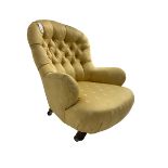 Victorian spoon back low armchair
