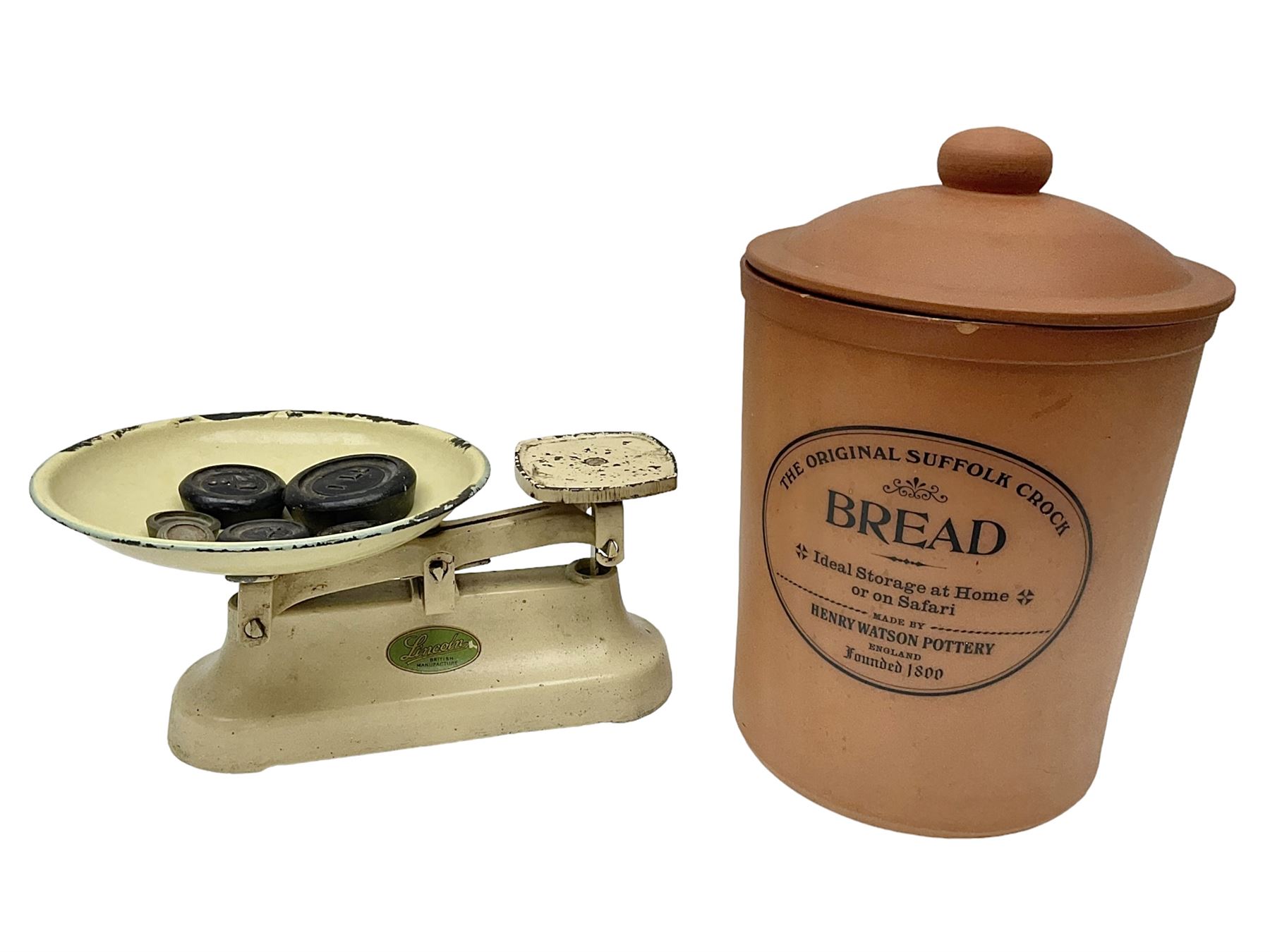 Terracotta bread bin