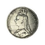 Queen Victoria 1891 crown coin