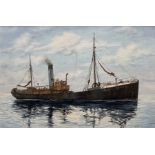 Keith Sutton (British 1924-1991): Ship's Portrait of a Hull trawler 'Electra II'