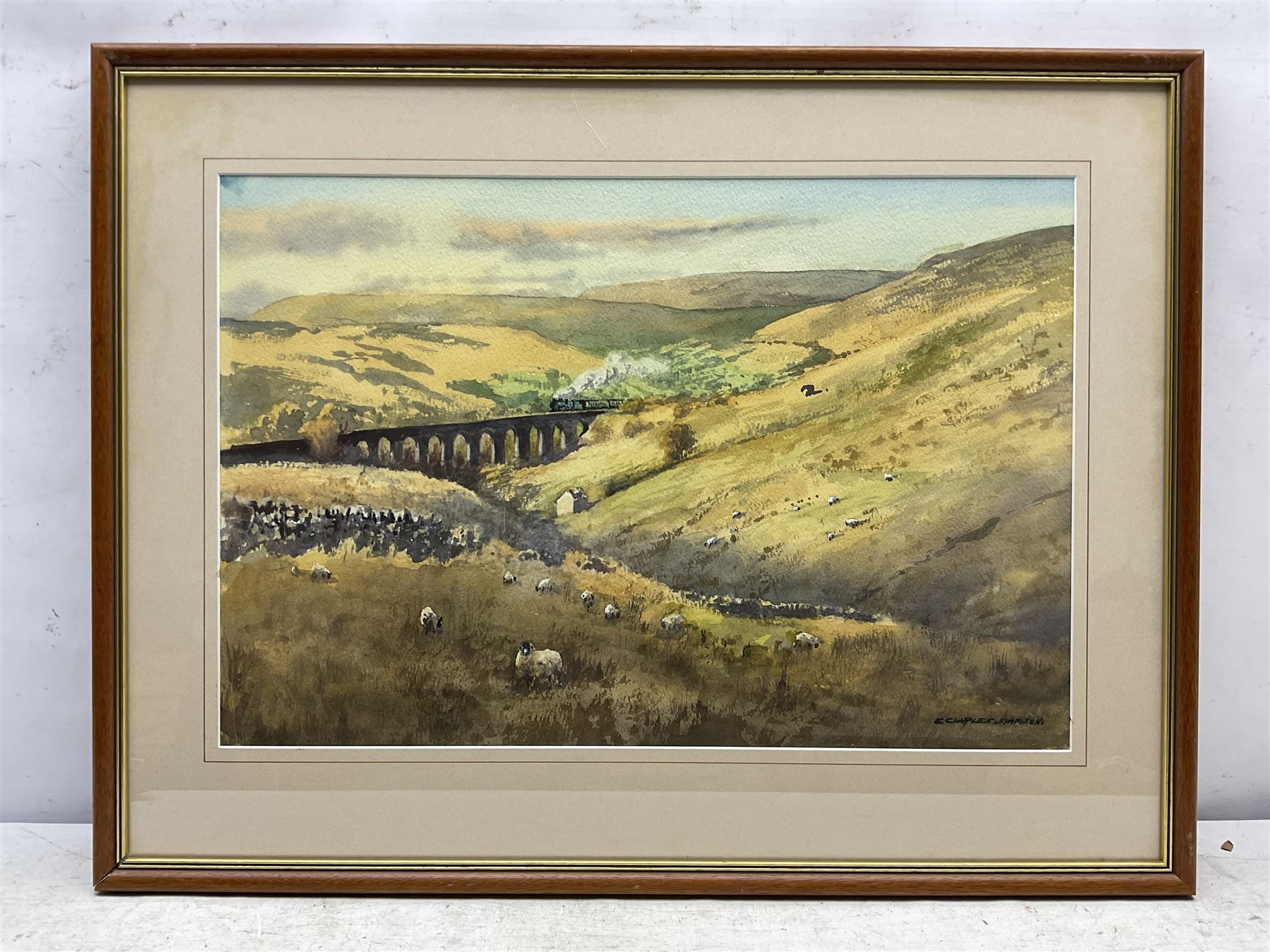 E Charles Simpson (British 1915-2007): Dent Viaduct and Dentdale - Image 2 of 3