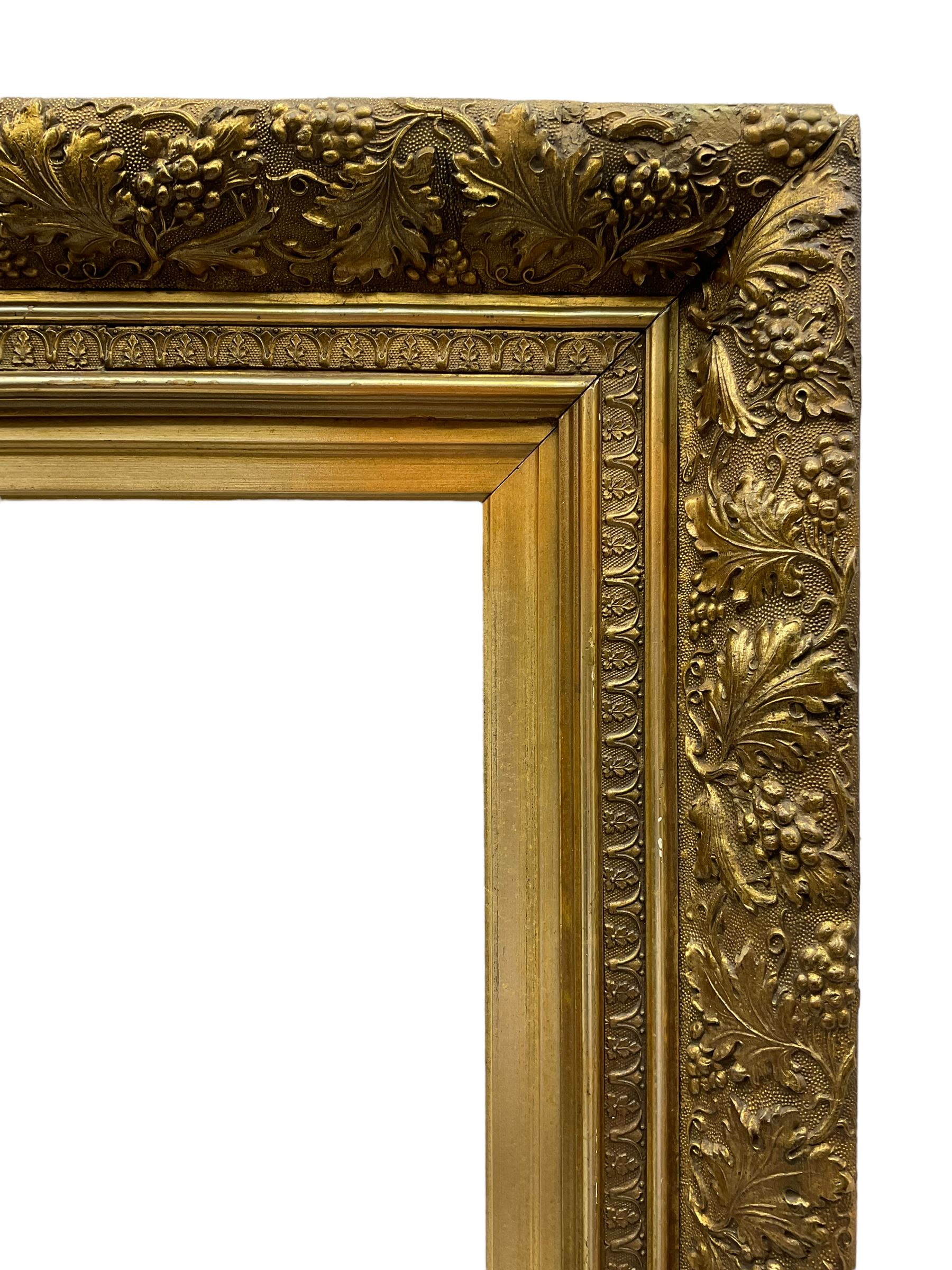 Frames - Gilt moulded with fruiting vines aperture to fit painting 61cm x 51cm (24" x 20") - Image 2 of 2